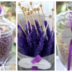 Purple and White Candy Table – A Magical Wedding